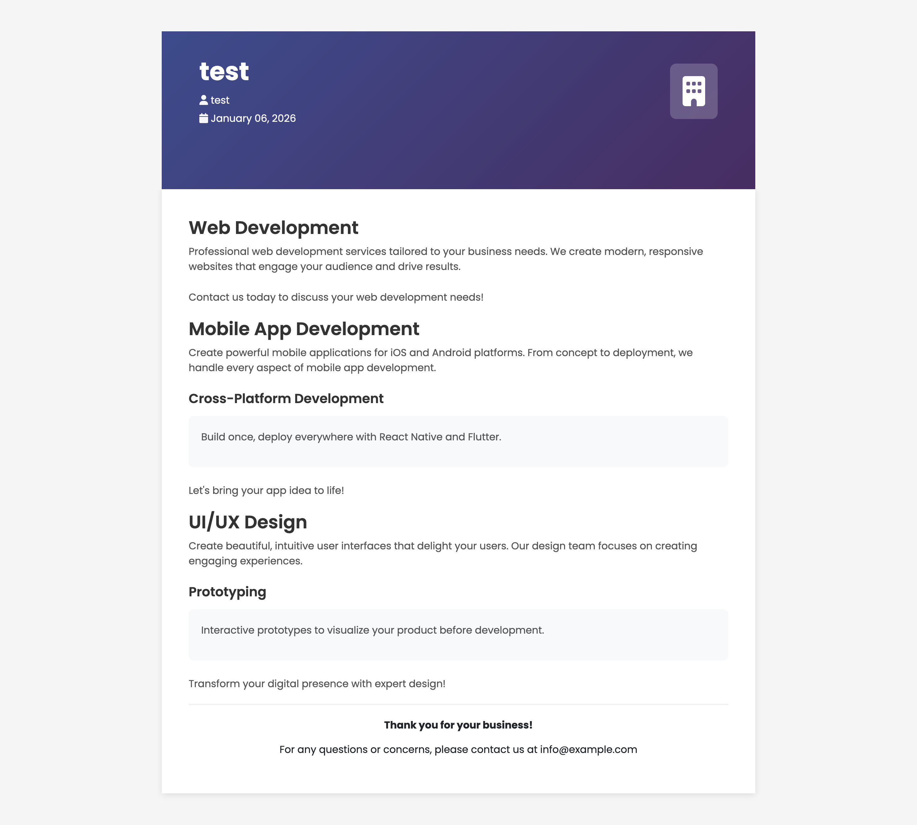 Public proposal link